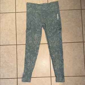 Gymshark Teal Patterned Leggings